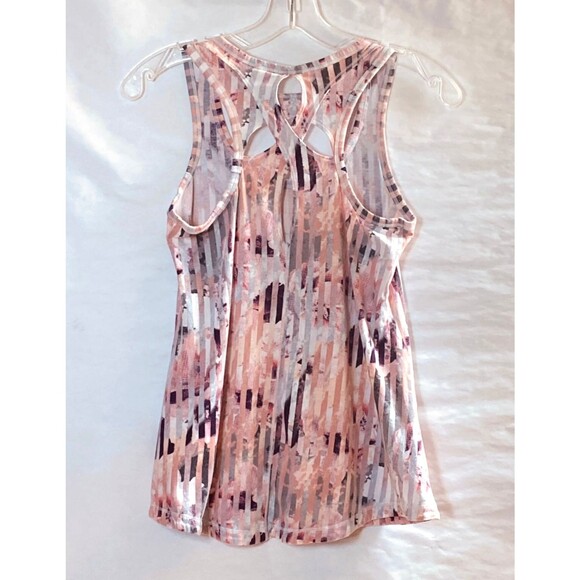 Calia Racerback Keyhole Tank Top Womens Size XS Multicolor Stripes Floral - Picture 5 of 12